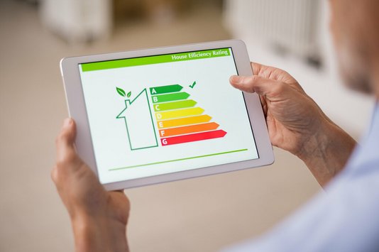 Tablet mit Energieverbrauch